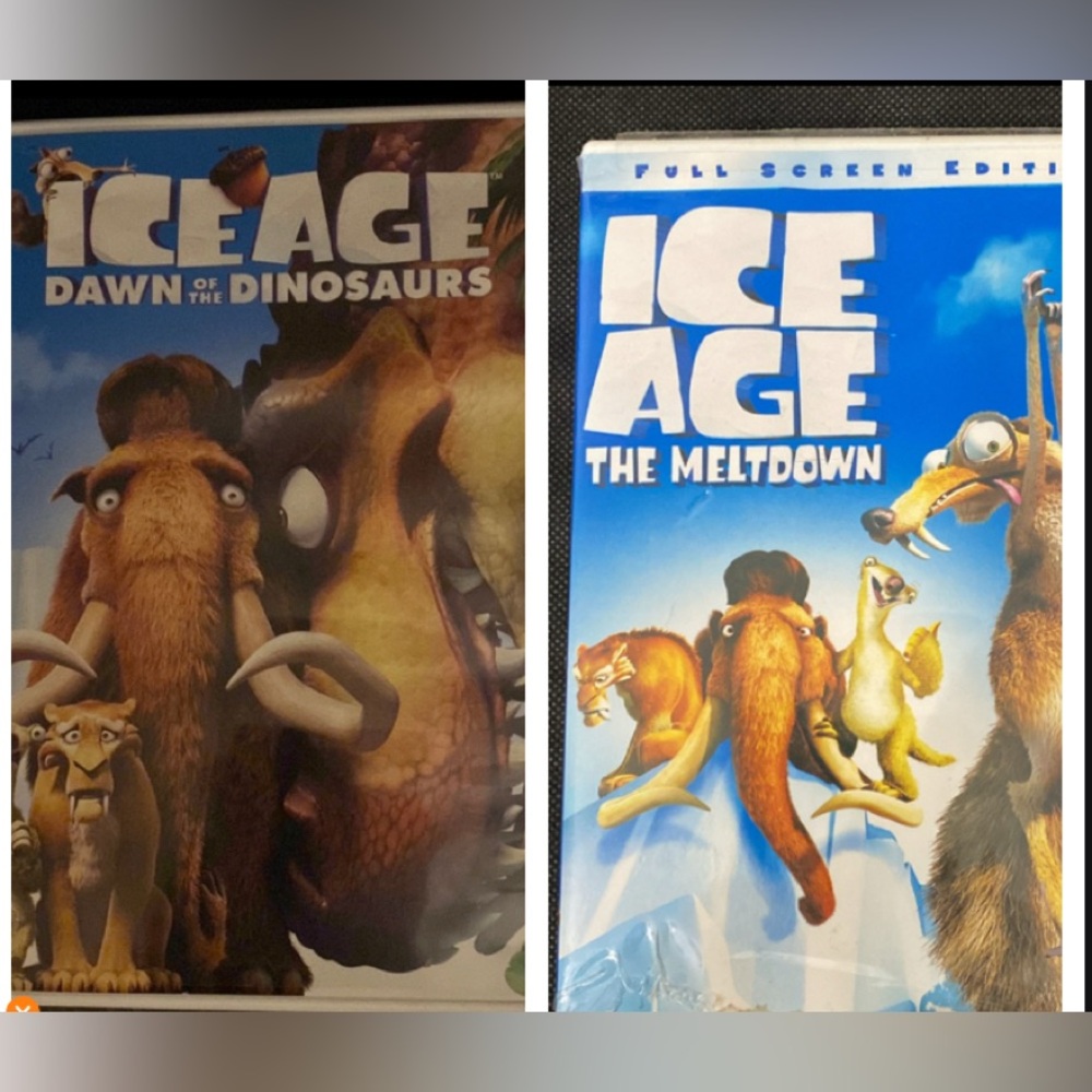 Ice Age - Dawn of the Dinosaurs & The Melt Down Set of 2 DVD rated PG- used